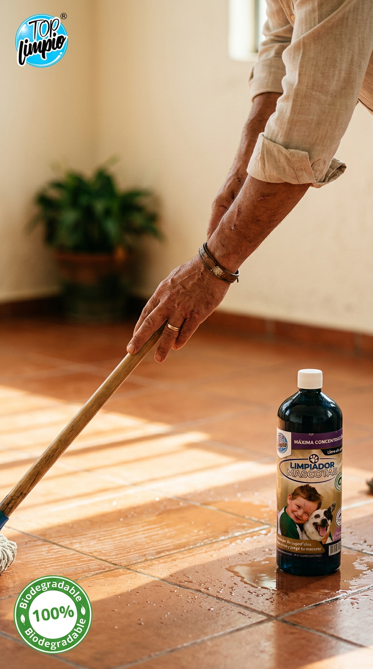 Top Mascotas 1 litro presentación clásica en uso